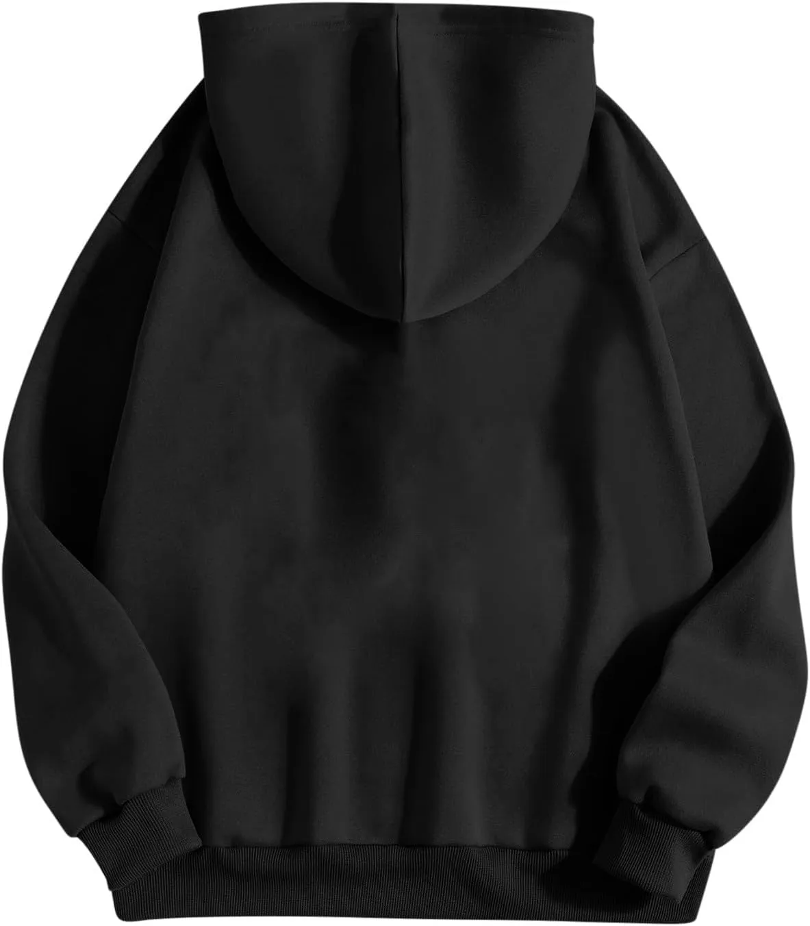 Trendy Oversized Preppy Sweatshirts Fall Long Sleeve Solid Hooded Pullovers Casual Loose Y2k Outfits with Pockets