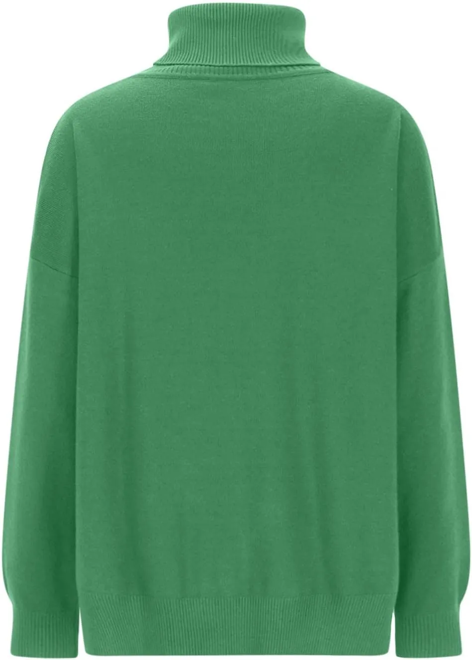 Turtleneck Sweater for Women Plus Size Fall 2024 Side Split Loose Pullover Tops Winter Solid Color Oversized Sweaters