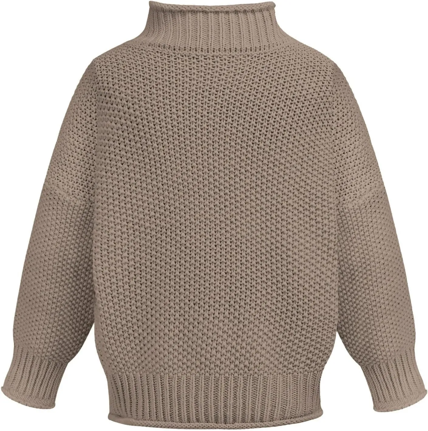 Turtleneck Sweaters for Women Oversized Sweaters Ribbed Knit Sweater Winter Tunic Sweater Cute Sweaters Jumper Tops