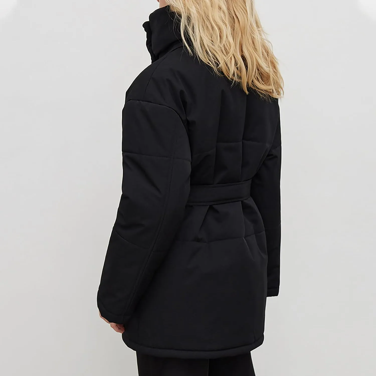Winter Jackets for Women 2024 Trendy Thicken Warm Down Coats with Hood Mid-Length Puffer Jackets Parkas Outerwear