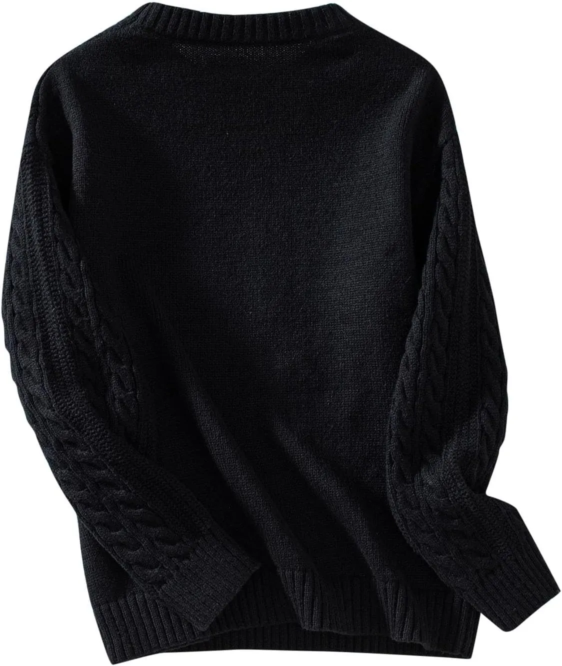 Women Cable Knitted Sweaters Oversized Mock Neck Sweaters Comfy Solid Soft Long Sleeve Pullover Chunky Knit Sweaters