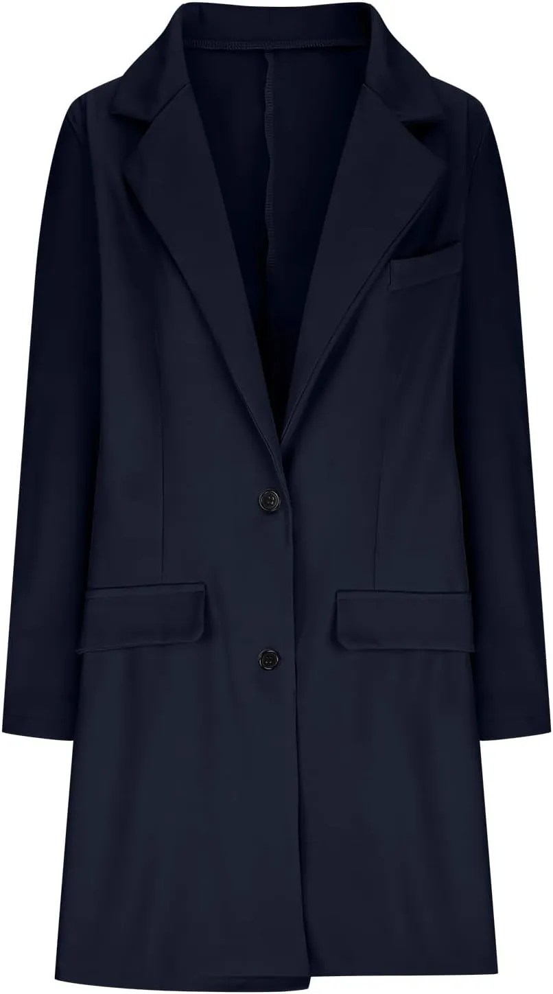Women Coats,Elegant Notched Collar Double Breasted Wool Blend Over Coat Double-Breasted Lapel Jacket Outwear