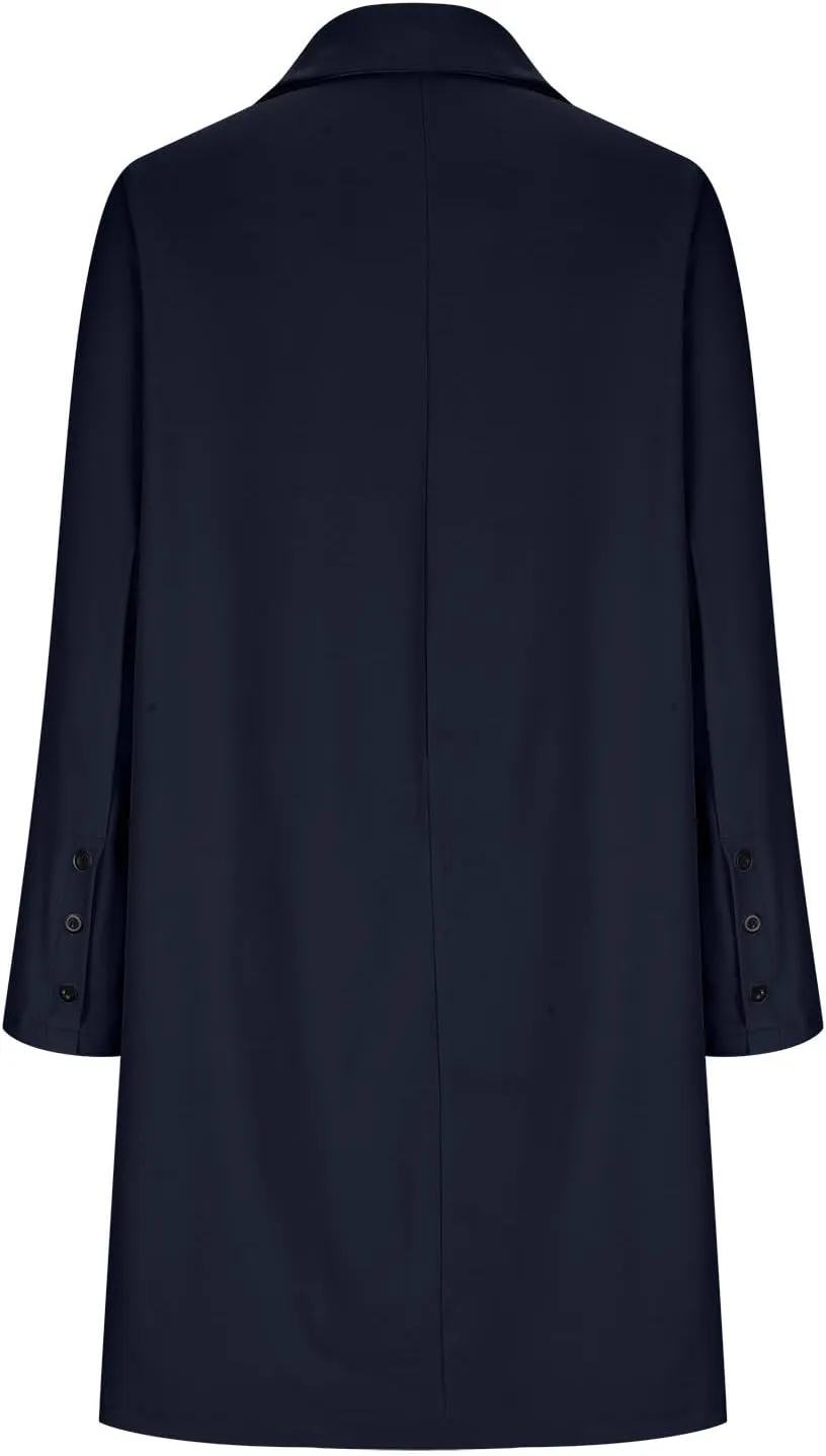 Women Coats,Elegant Notched Collar Double Breasted Wool Blend Over Coat Double-Breasted Lapel Jacket Outwear