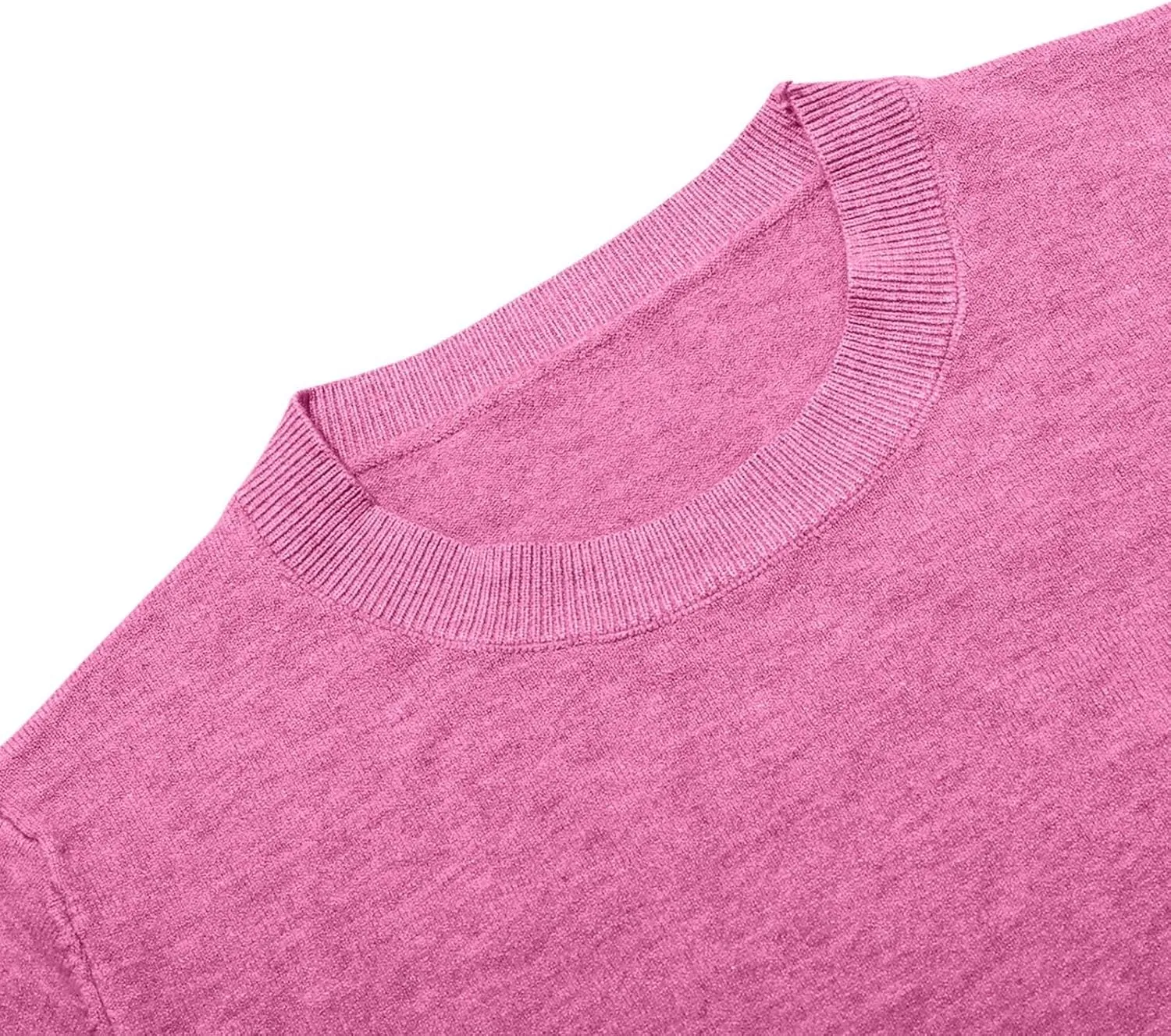 Women Cropped Pullover Sweatshirt Solid Crewneck Long Sleeve Knitted Pullover Sweater Casual Loose Fit Outfits