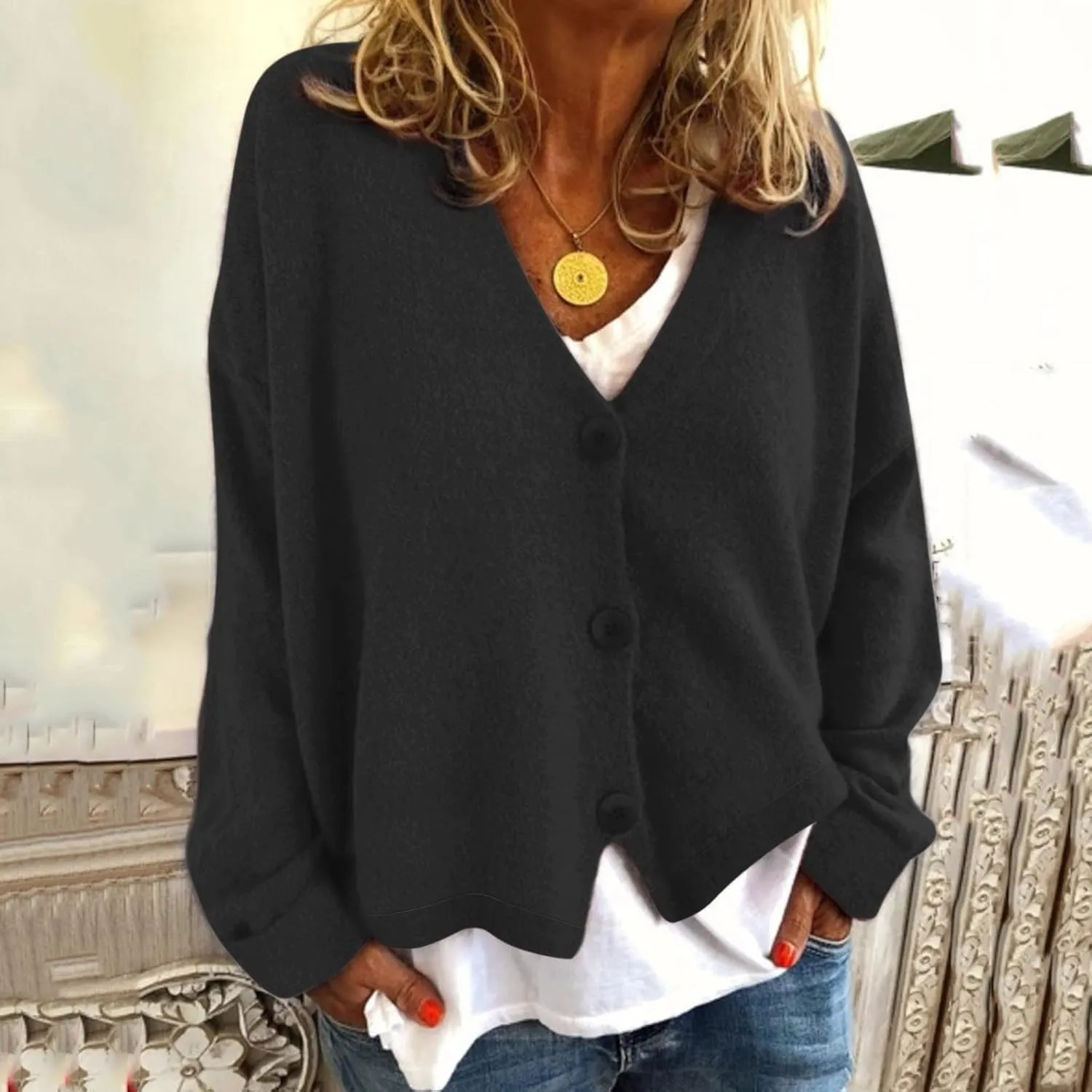 Women's 2024 Fall Cable Knit Sweater Down Long Sleeve Oversized Knit Cardigans Open Front Casual Loose Cover Ups