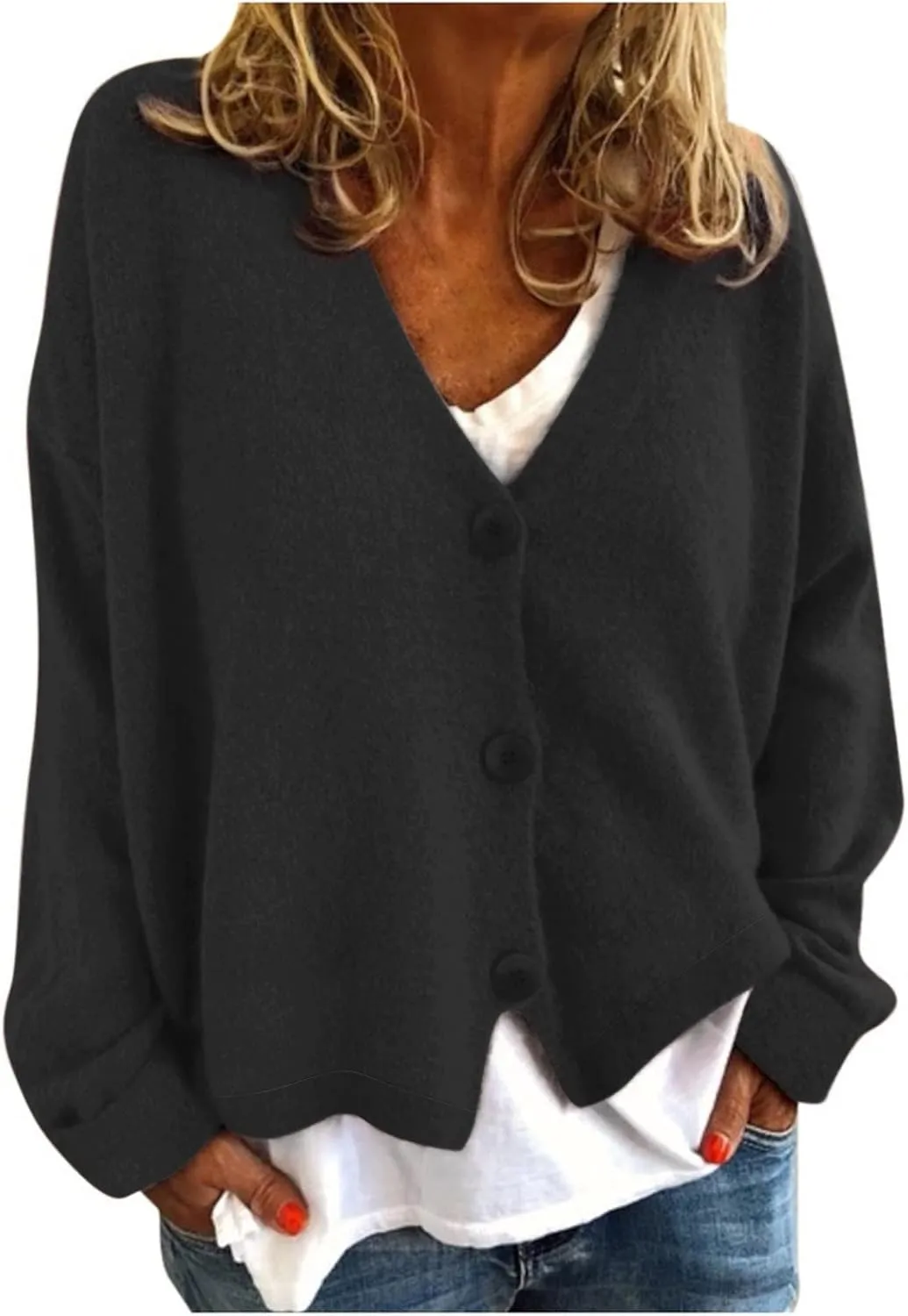 Women's 2024 Fall Cable Knit Sweater Down Long Sleeve Oversized Knit Cardigans Open Front Casual Loose Cover Ups