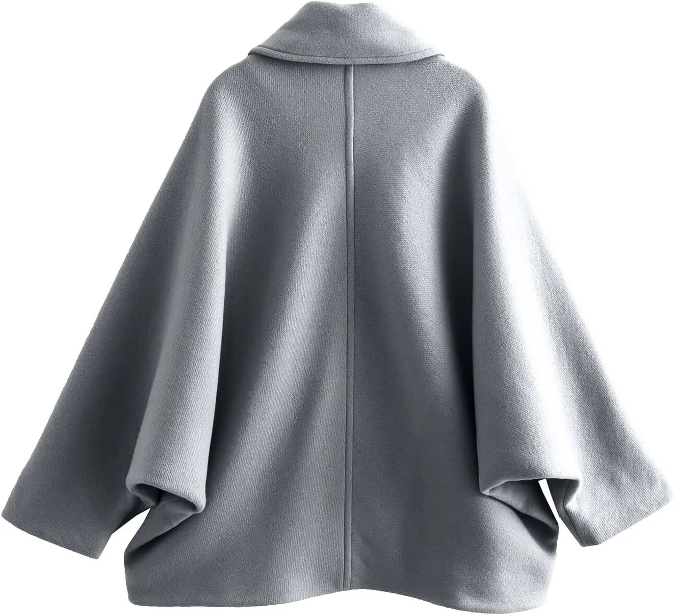 Womens 2024 Notch Lapel Shacket Jacket Casual Button Woolen Winter Trench Coat With Pockets Classic Oversized Outwear