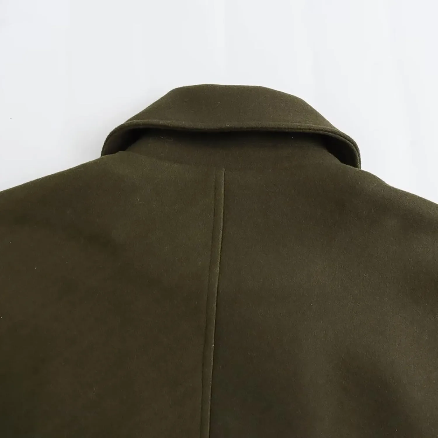 Womens 2024 Notch Lapel Shacket Jacket Casual Button Woolen Winter Trench Coat With Pockets Classic Oversized Outwear
