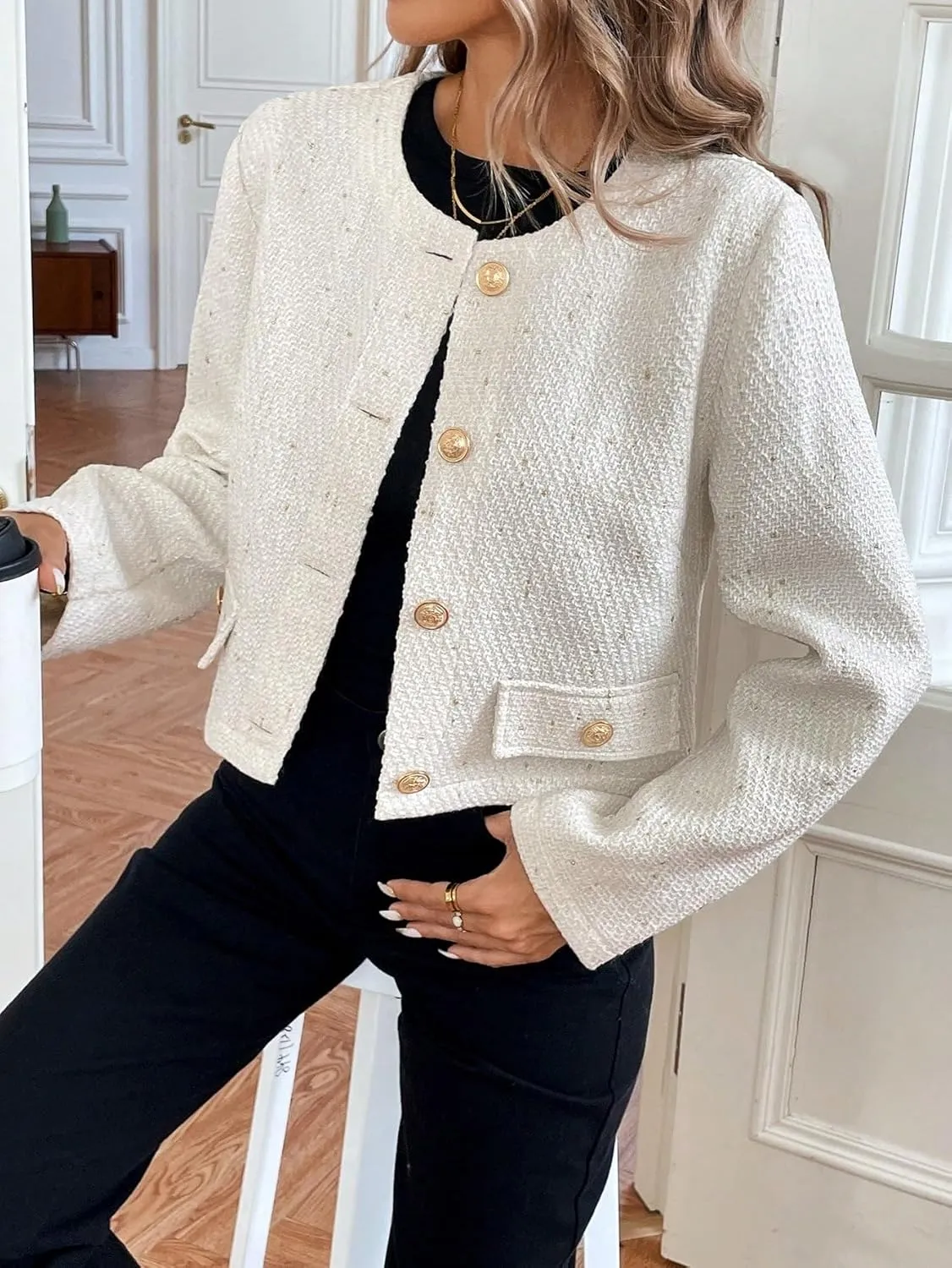 Women's 2024 Winter Fashion Coats Wool-Blend Jacket