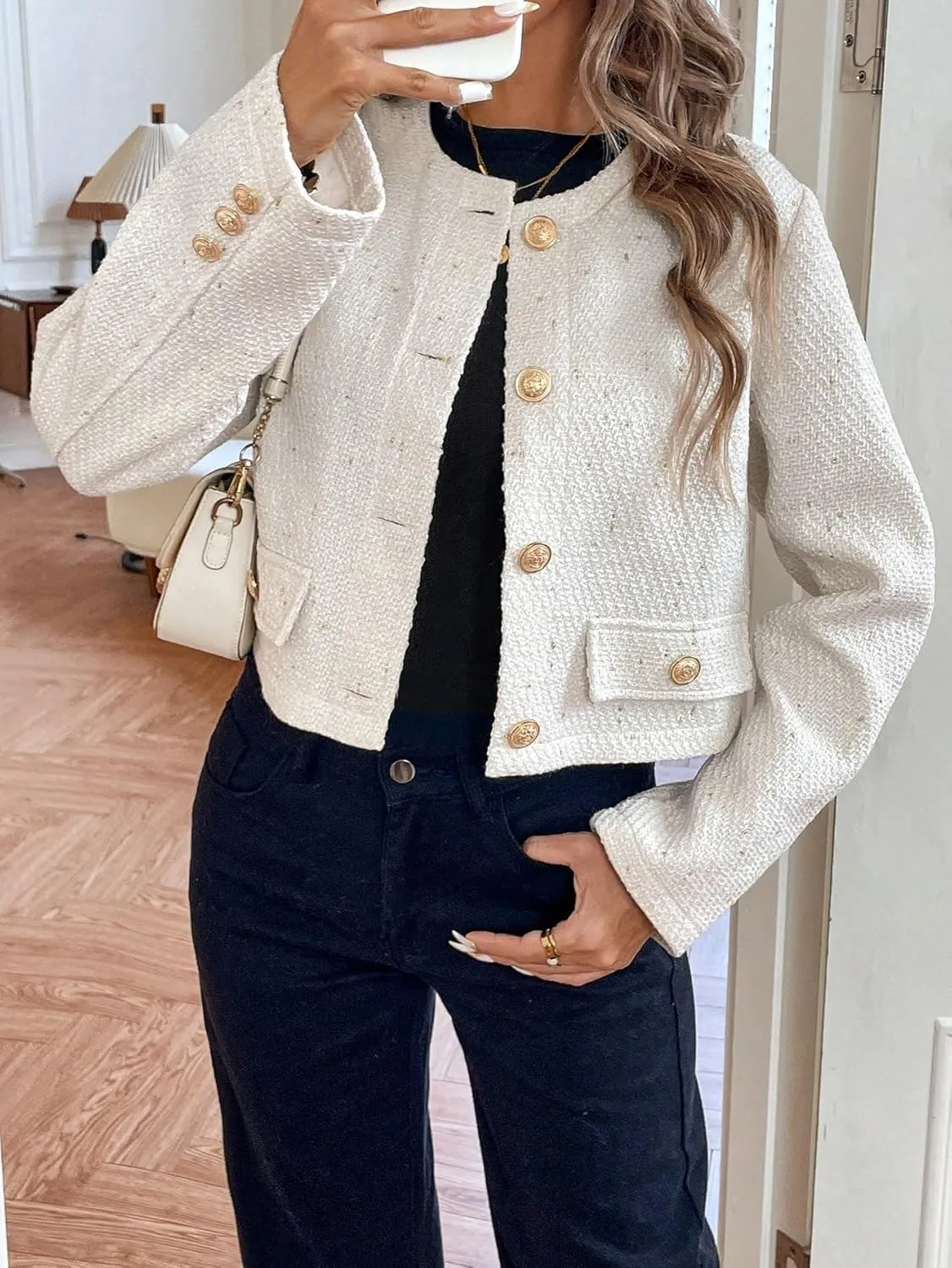 Women's 2024 Winter Fashion Coats Wool-Blend Jacket