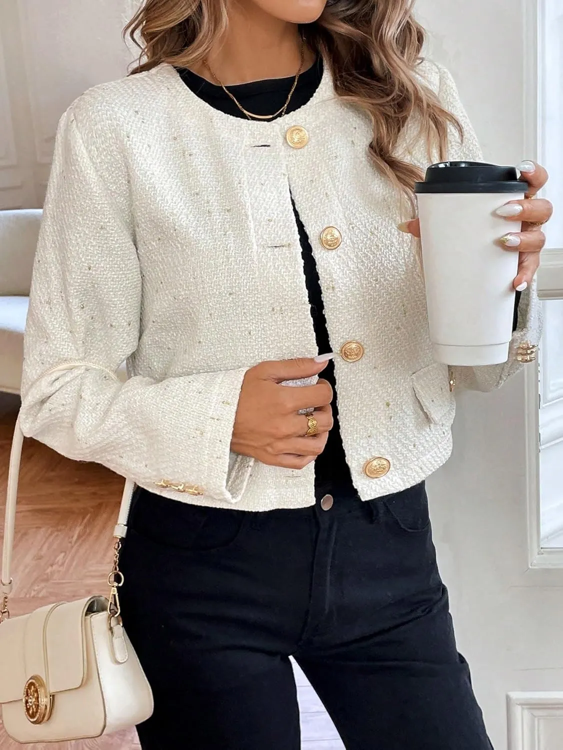 Women's 2024 Winter Fashion Coats Wool-Blend Jacket