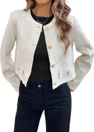 Women's 2024 Winter Fashion Coats Wool-Blend Jacket
