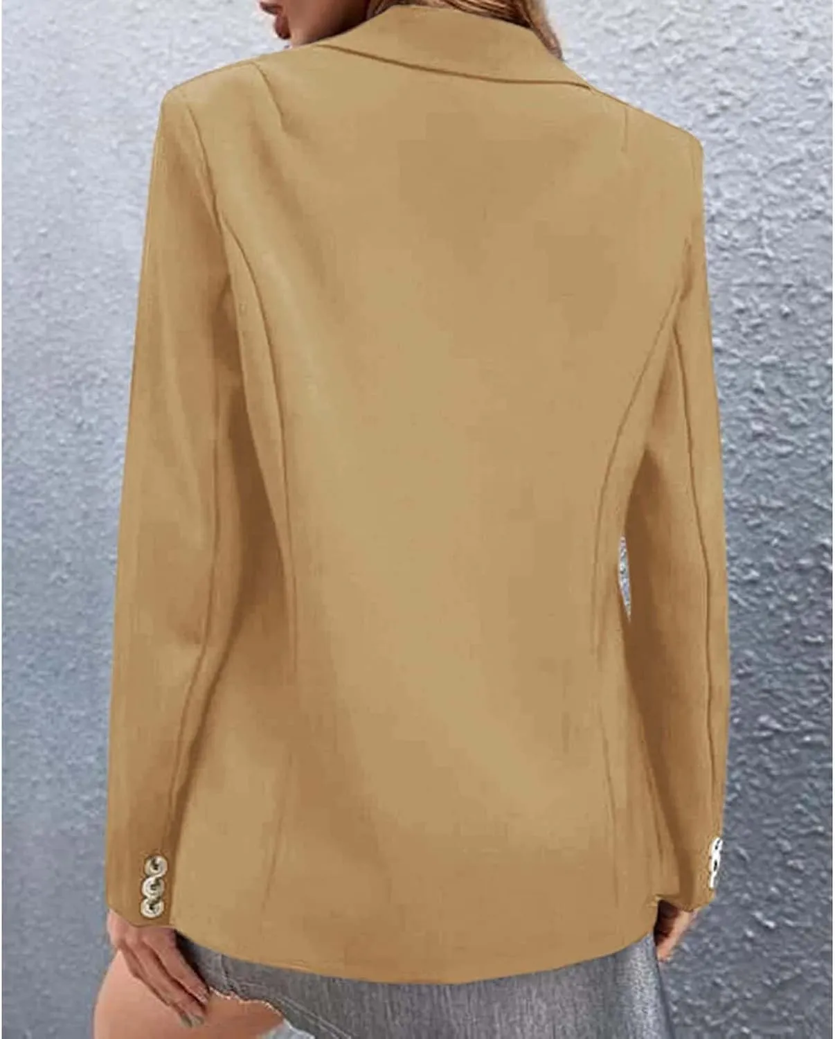 Womens Blazers Casual Lightweight Open Front Cardigan Suit Business Lapel Long Sleeve Work Office Blazer