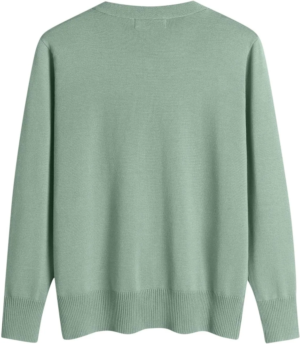 Womens Button Down Sweaters Lightweight Open Front Cardigan V Neck Long Sleeve Knitted Fall Tops Soft Outwear Sweater