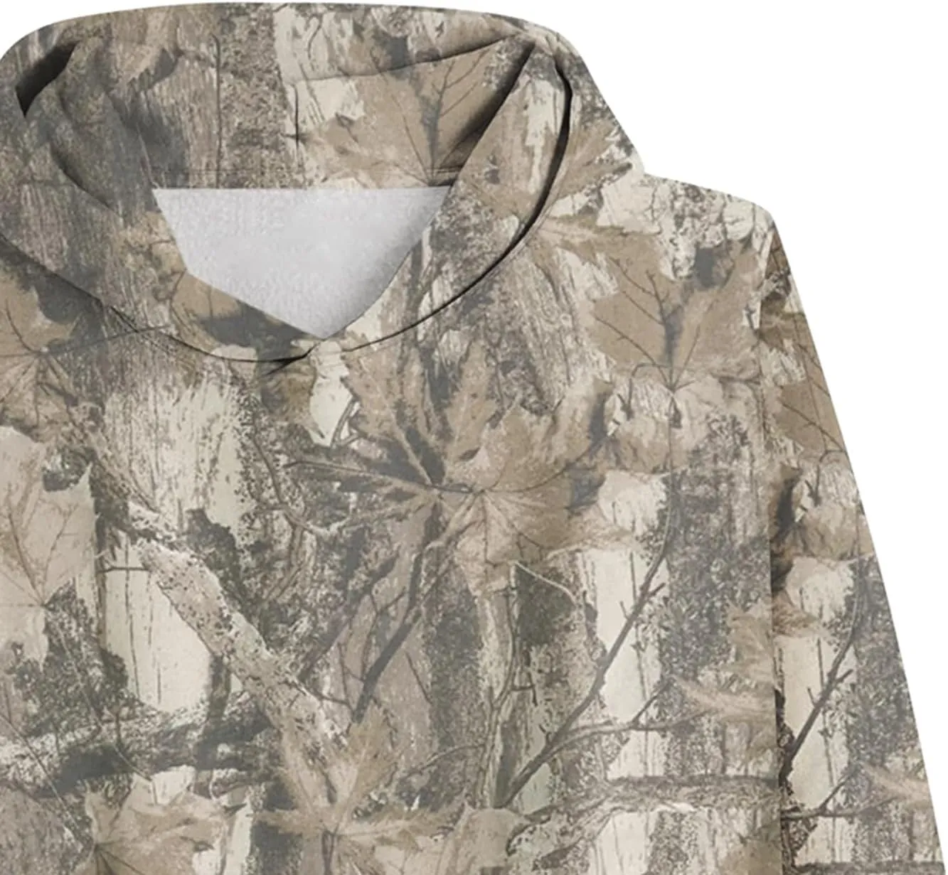 Women's Camo Hoodies Maple Leaf Print Oversized Hooded Sweatshirt Long Sleeve Fleece Pullover Hoodie Tops with Pockets