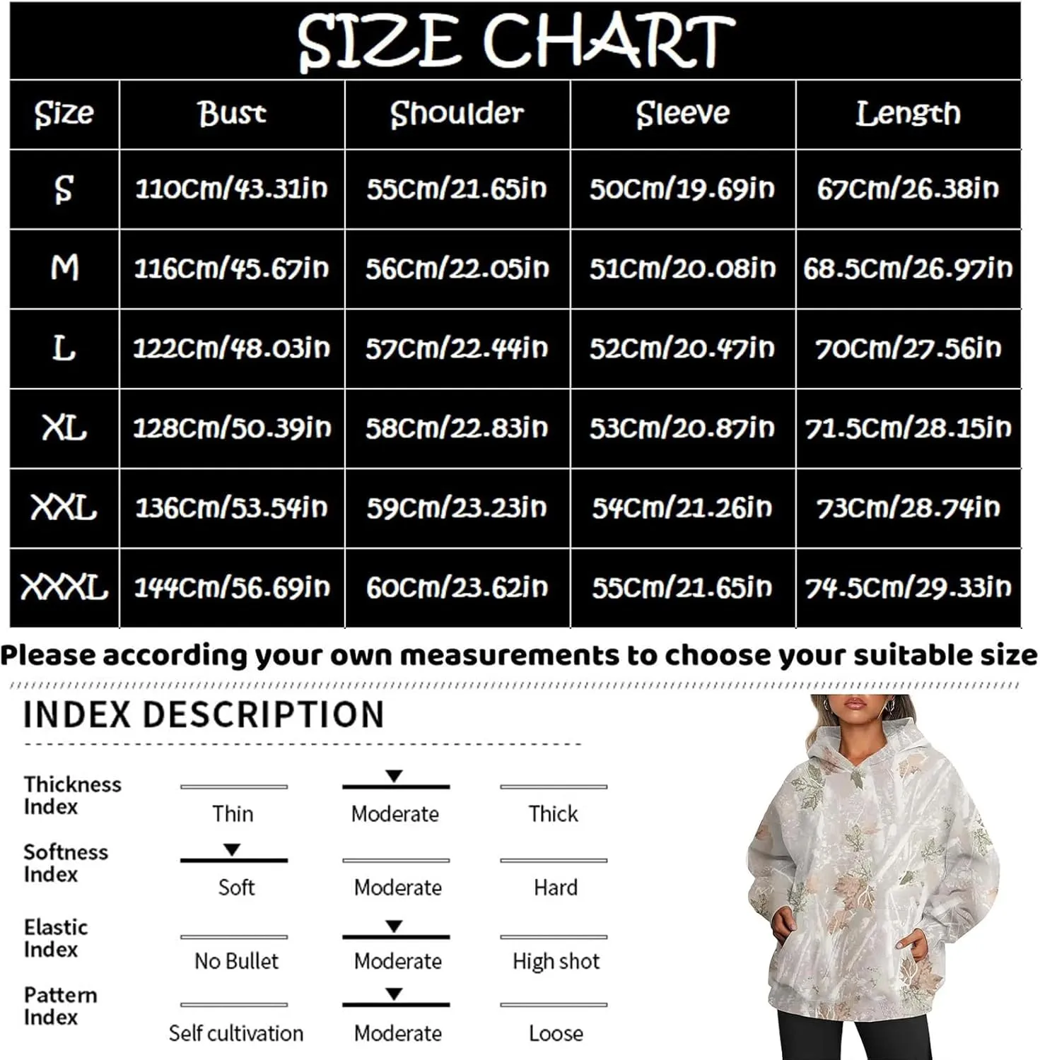 Women's Camo Hoodies Sweatshirt Maple Leaf Print Oversized Fleece Sweatshirts Classic Pullover with Pocket