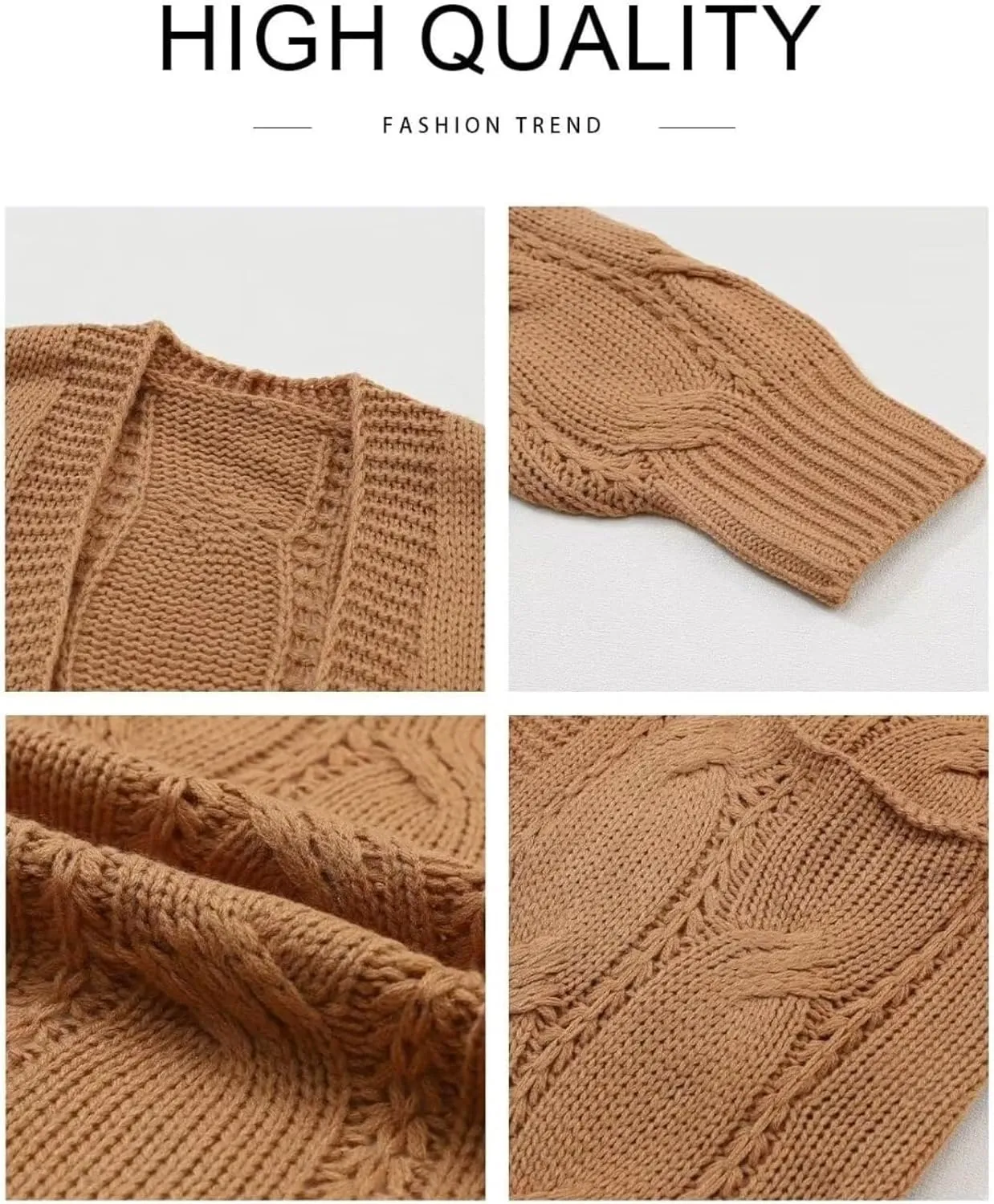 Women's Cardigan Sweaters Open Front Knitted Long Cardigans 2024 Fall Fashion Oversized Casual Sweater with Pockets