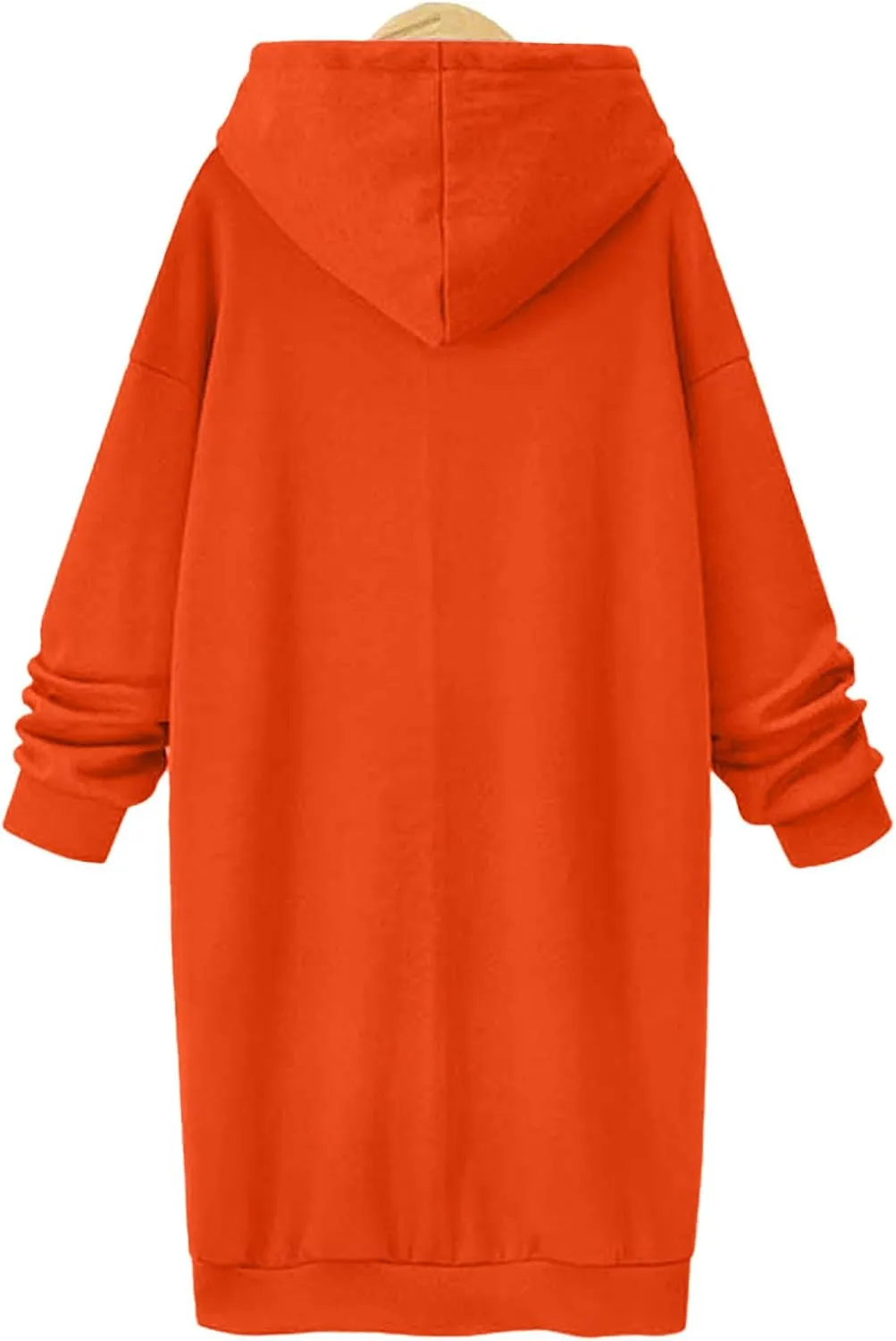 Women's Casual Pullover Sweatshirt Long Sleeve Split Hem Drawstring Hoodie Dress,Women Hoodies Dress Tunic Dress
