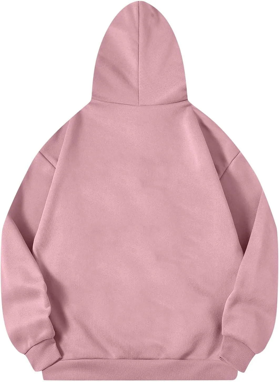 Women'S Classic Red Pullover Hoodie Sweatshirt With Adjustable Drawstrings And Front Pocket Casual