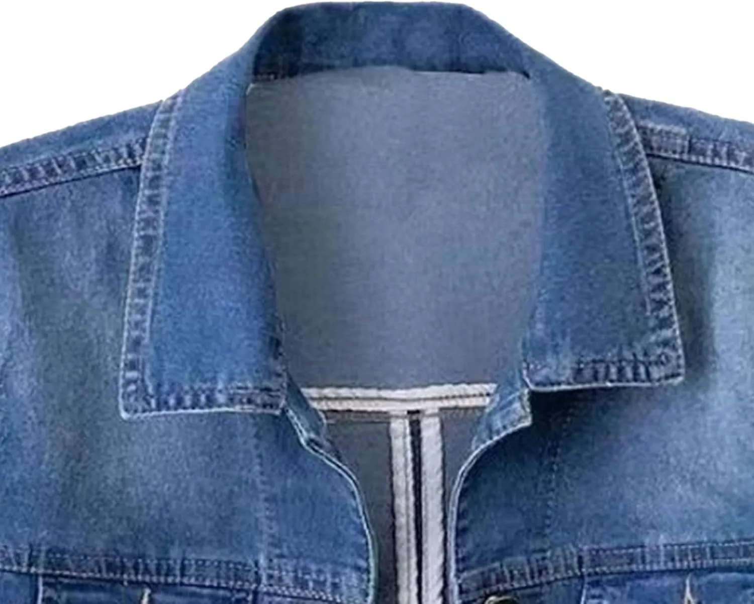 Women'S Cropped Denim Jackets Summer Trendy Lightweight Short Sleeve Classic Casual Jean Jackets