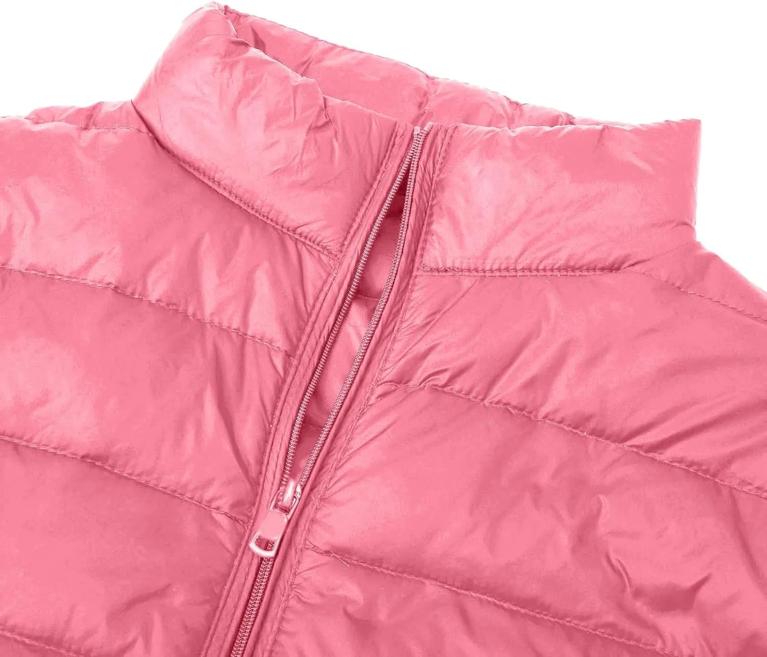 Womens Cropped Puffer Jacket Lightweight Packable Down Coat Casual Warm Zipper Long Sleeve Outwear 2024 Winter Coats