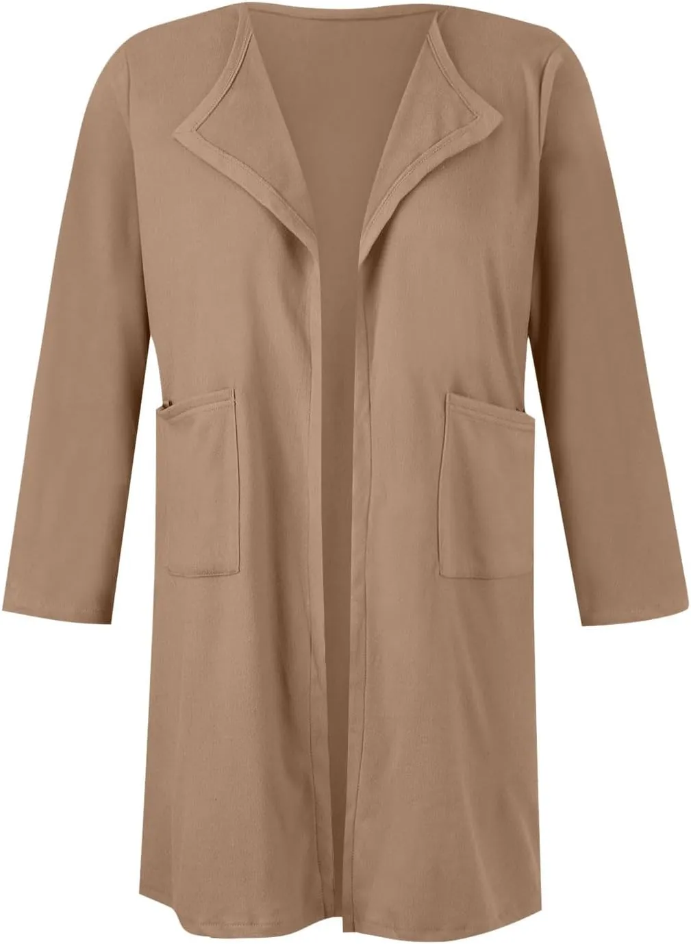 Womens Fall Fashion 2024 Cardigan Jackets Trending Dress Coats Open Front Knit Lapel Blazer Outerwear with Pockets