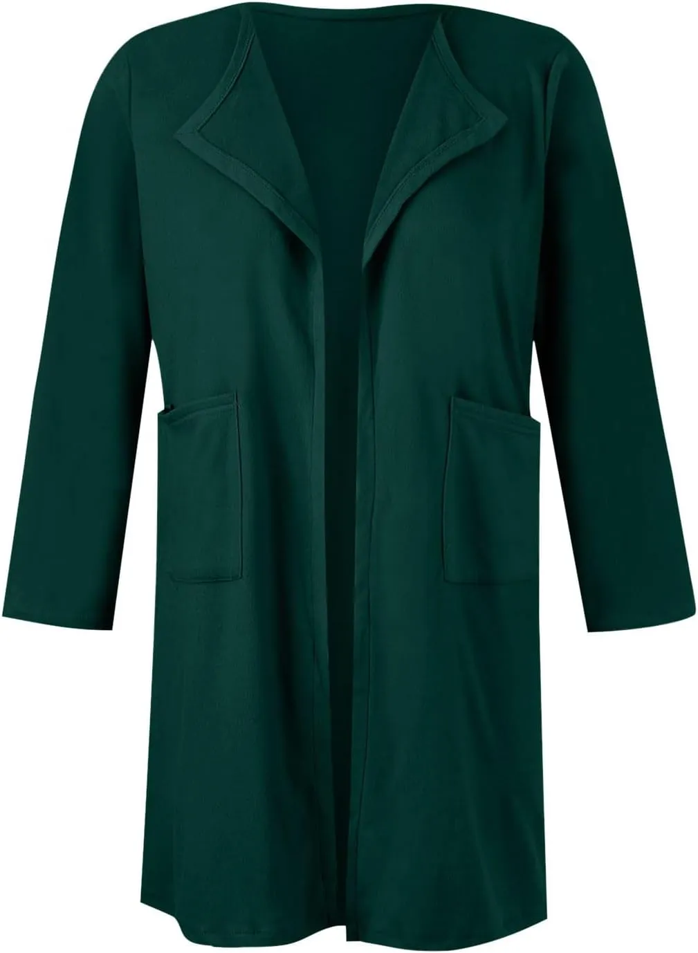 Womens Fall Fashion 2024 Cardigan Jackets Trending Dress Coats Open Front Knit Lapel Blazer Outerwear with Pockets