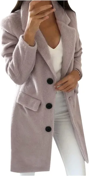 Womens Fall Fashion 2024 Long Cardigan Sweaters Tops Knit Open Front Lapel Knee Length Cardigan Coat with Pockets