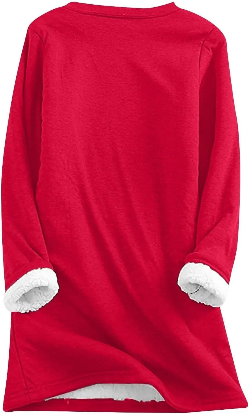 Womens Fleece Pullover Sweatshirt Yes,I'm Still Cold-Me 24:7 Print Fleece Sweatshirt Warm Sweater Winter Clothes 2024