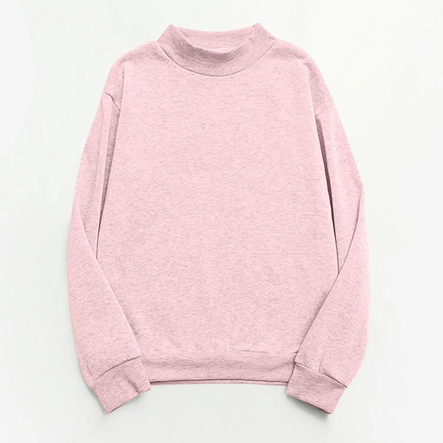 Womens Fleece Sweatshirts Long Sleeve Casual Pullover Tops Comfortable Loose 2024 Fall FashionSweatshirt