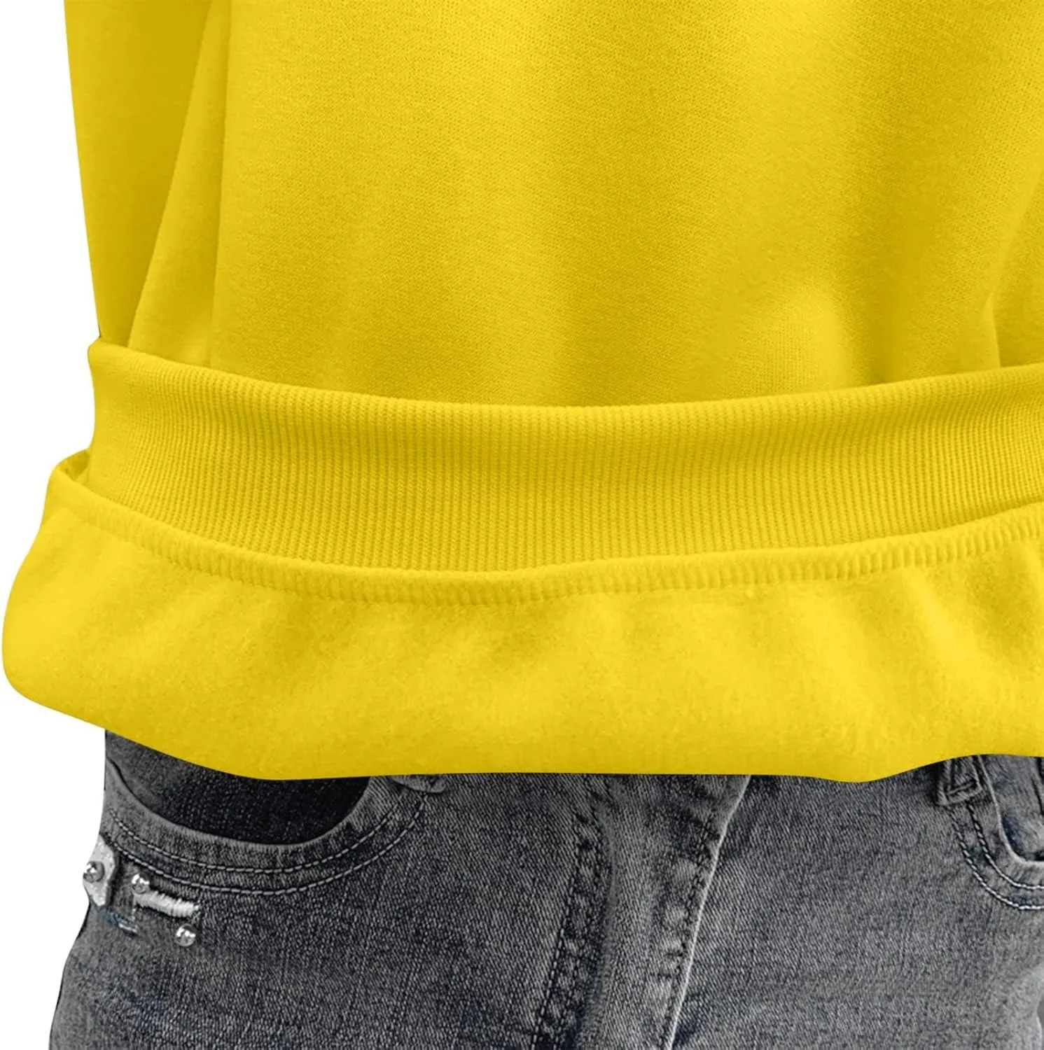 Womens Fleece Sweatshirts Long Sleeve Casual Pullover Tops Comfortable Loose 2024 Fall FashionSweatshirt