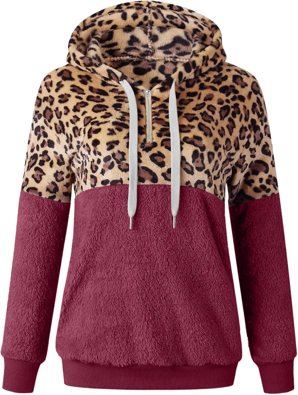 Womens Hoodies Half Zip Sweatshirts Fleece Jackets Tops Oversized Cropped Pullover Y2k Fall Outfits Fashion Clothes