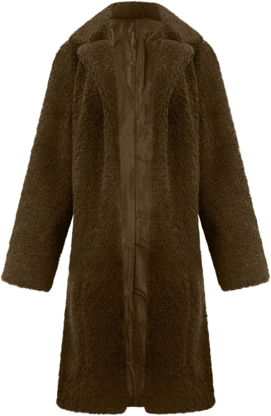 Women's Long Flannel Plaid Jacket Shacket Cozy Lapel Button Down Shirt Jacket Trench Coat Fur Warm Winter Outwear