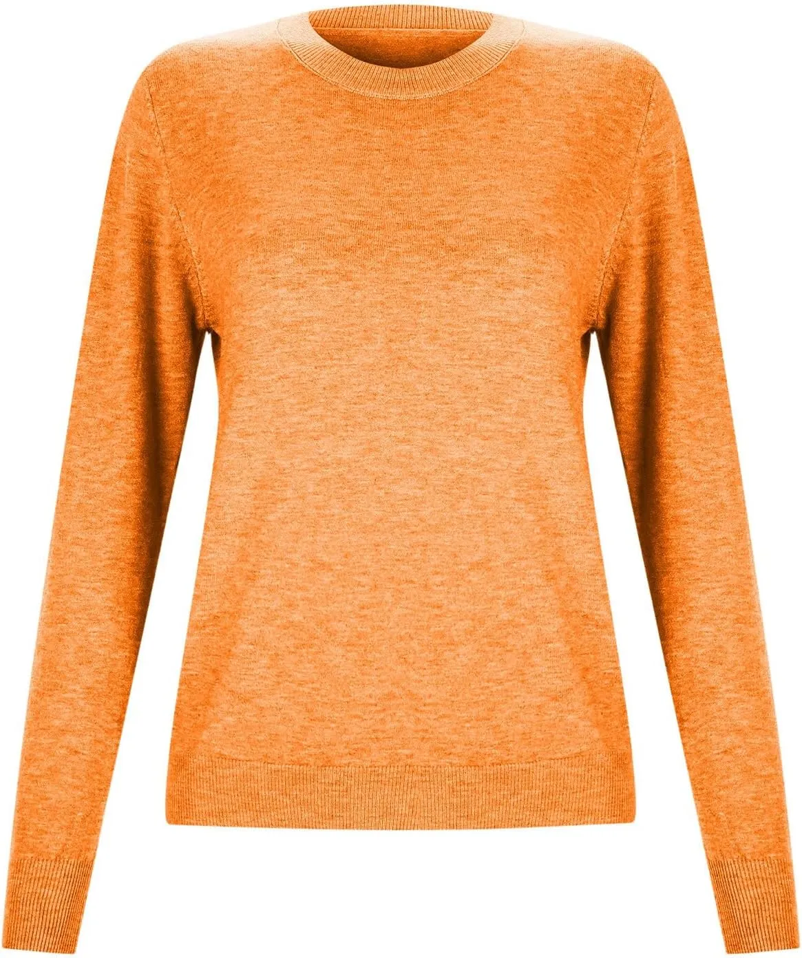 Women's Loose Pullover Sweaters 2024 Fall Winter Clothes Crew Neck Slouchy Long Sleeve Casual Knitted Tops