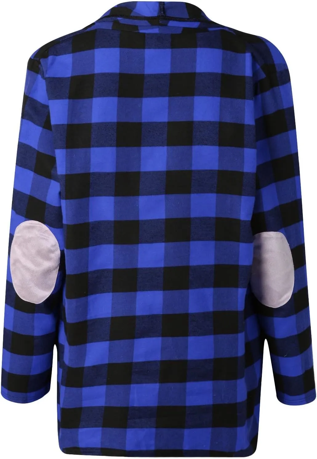 Women's Open Front Cardigan Casual Lightweight Long Sleeve Kimono Cardigans Buffalo Plaid Shirt Comfy Soft Outwear