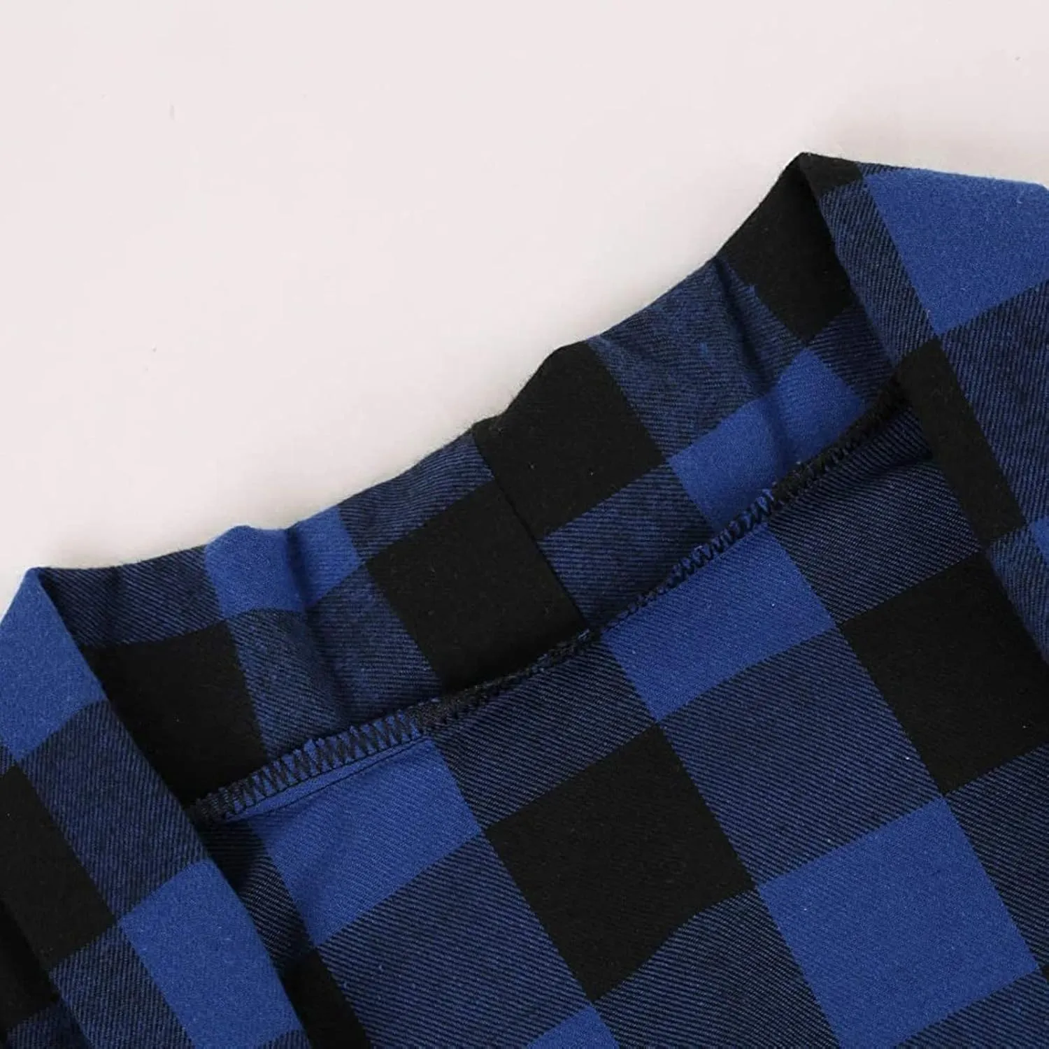 Women's Open Front Cardigan Casual Lightweight Long Sleeve Kimono Cardigans Buffalo Plaid Shirt Comfy Soft Outwear