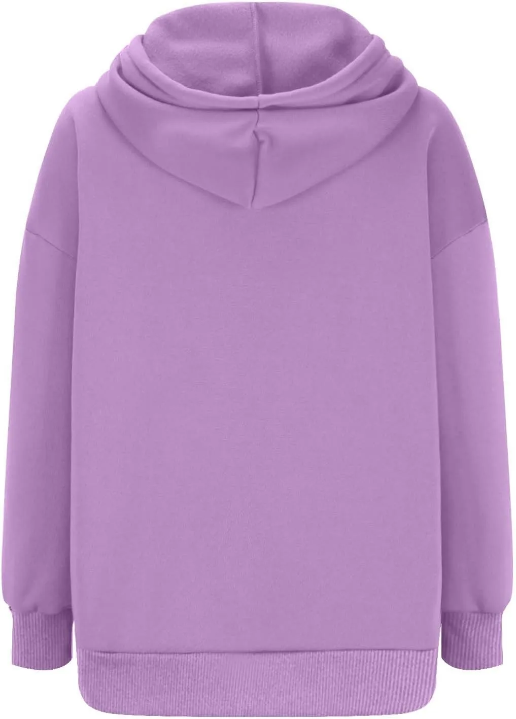 Womens Oversized Hoodie Sweatshirt Solid Color Drawstring Pullover Tops Casual Loose Fleece Comfy Sweater Blouses