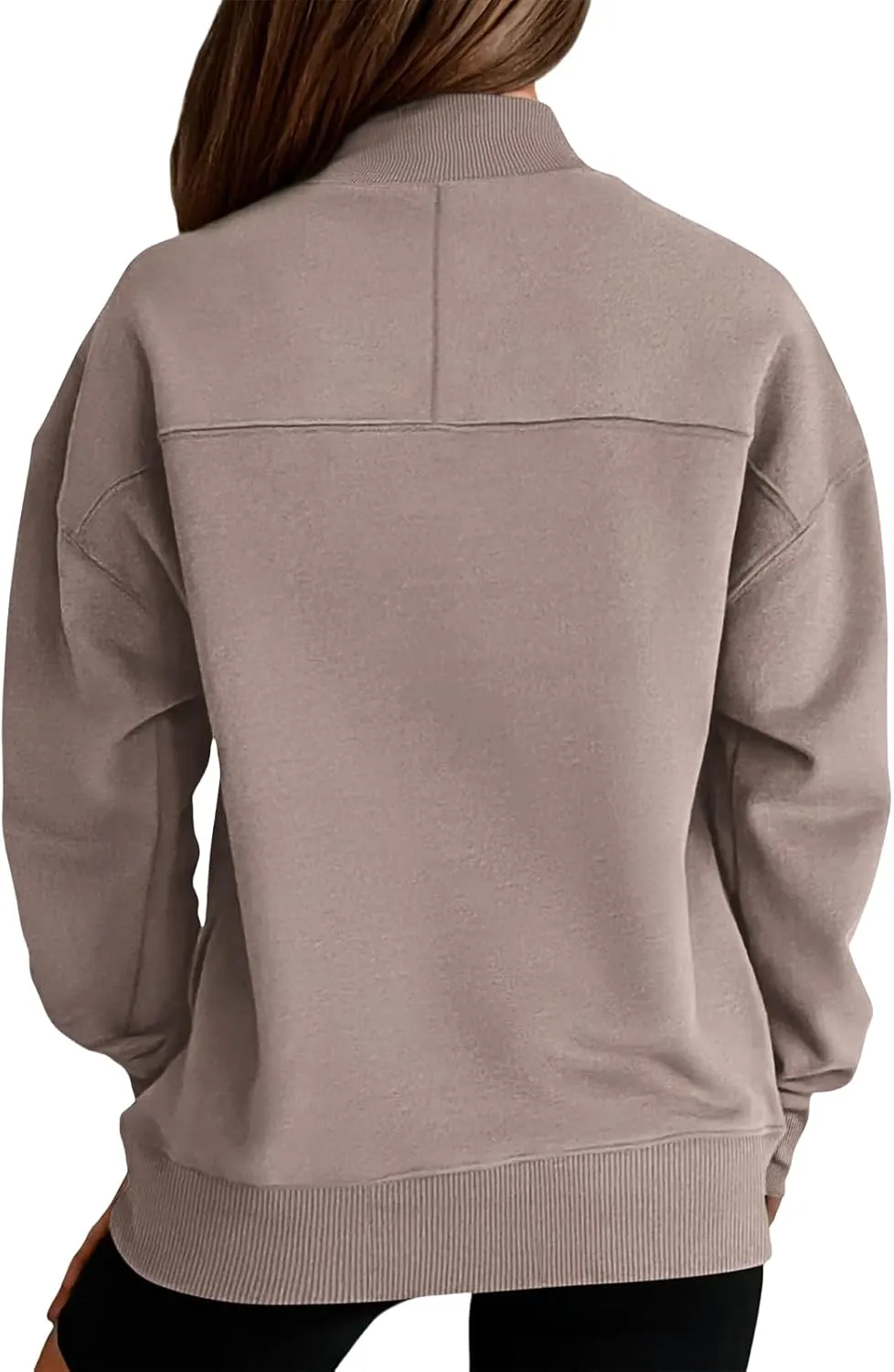 Womens Oversized Sweatshirt Turtleneck Long Sleeve Sweater Casual Loose Fit Pullover Fall Winter Clothes with Pocket