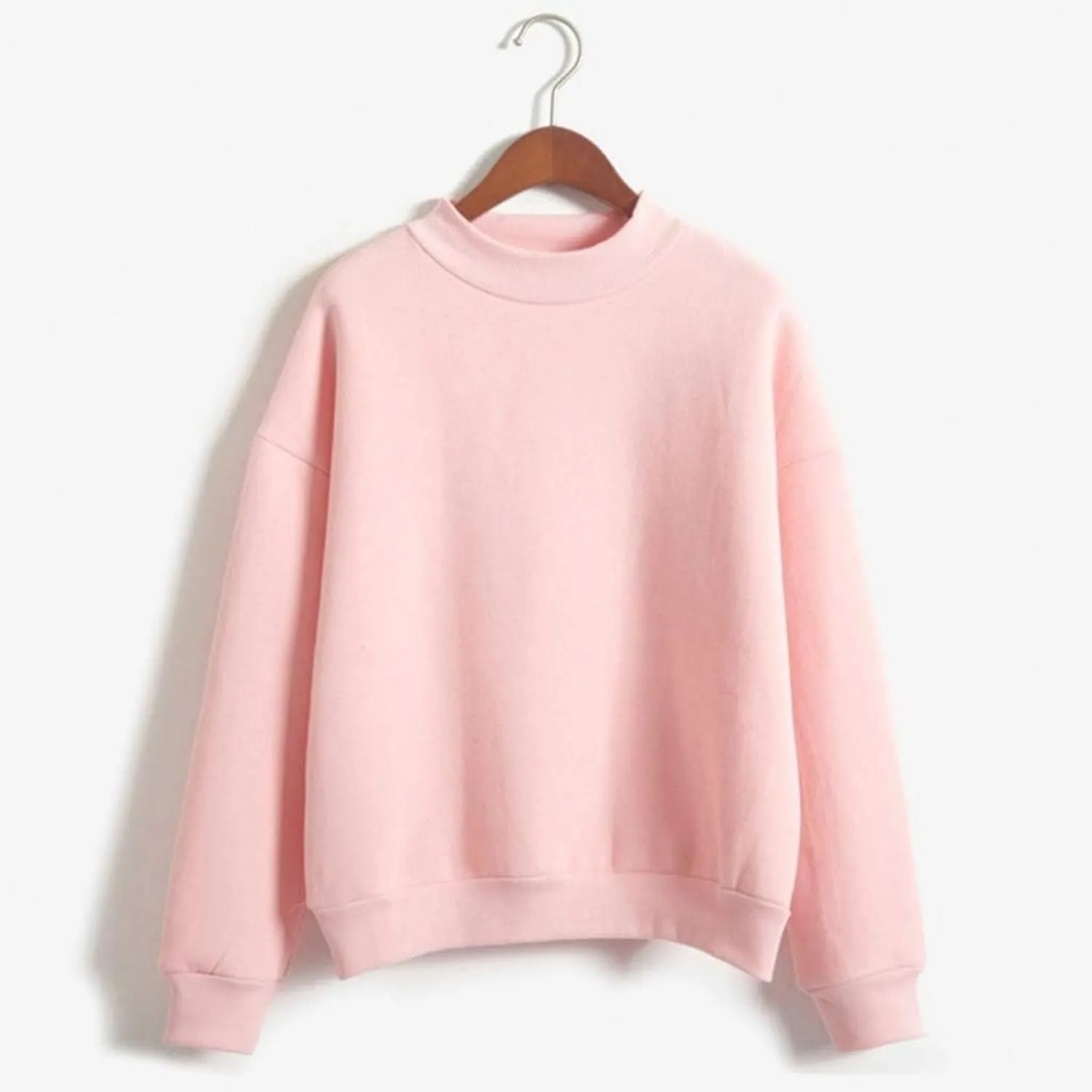 Women's Oversized Sweatshirts Half Turtleneck Pullover Long Sleeve Fleece Tops Solid Casual Loose Fall Fashion Outfits