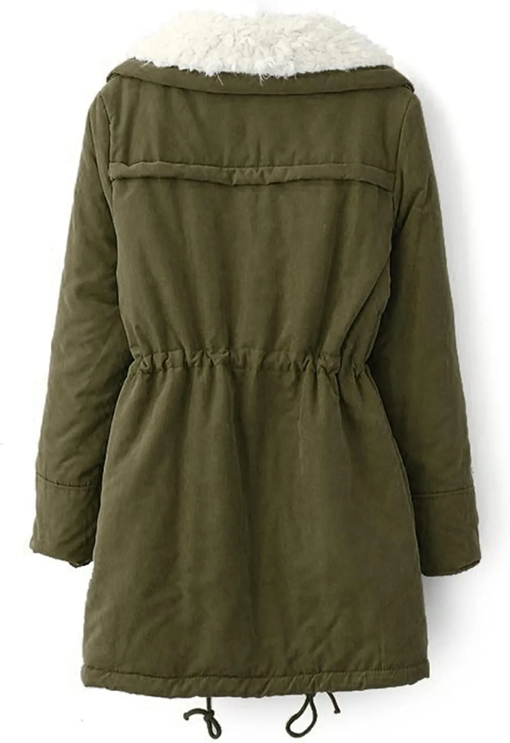 Women's Warm Plus Fleece Workwear Jacket Solid Jacket Hooded Jacket Long Sleeve Women Utility Jacket with Hood