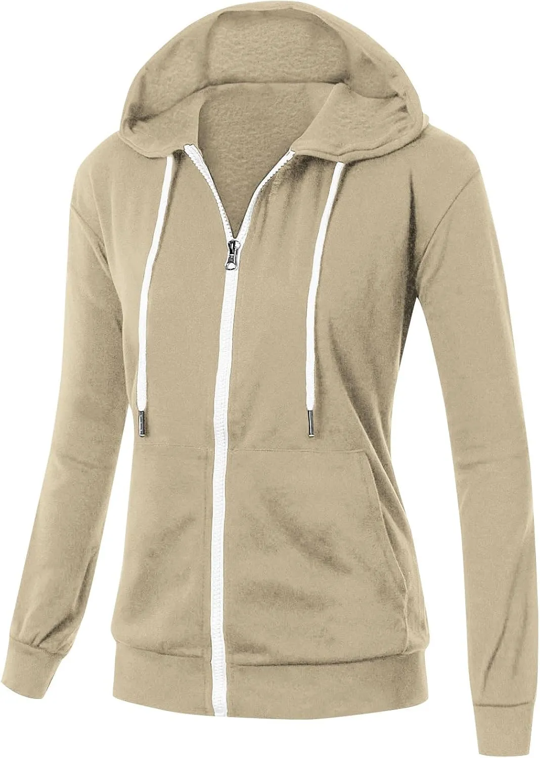 Womens Zip Up Hoodie Cropped Sweatshirts Thumb Hole Fleece Jackets Cropped Comfort Fall Loose Outfits Loose Outfits