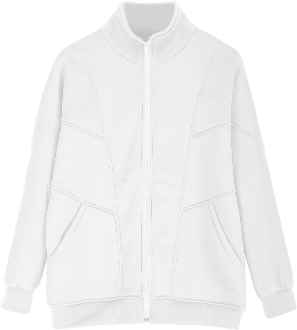 Womens Zip Up Hoodies Oversized Fleece Sweatshirts Jackets With Pockets 2024 Y2k Fashion Winter Fall Casual Outfits