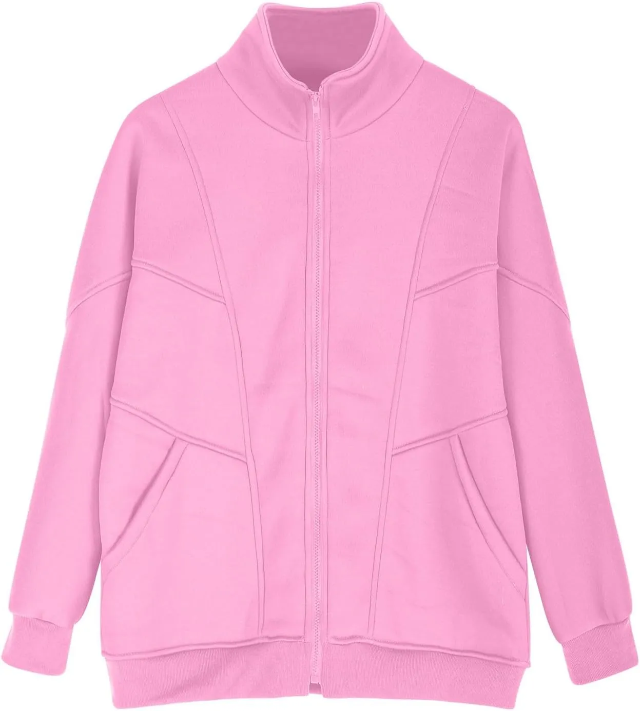Womens Zip Up Hoodies Oversized Fleece Sweatshirts Jackets With Pockets 2024 Y2k Fashion Winter Fall Casual Outfits