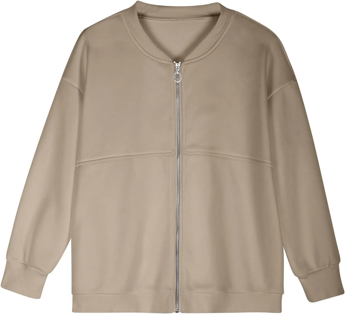 Women's Zip Up Sweatshirt Casual Long Sleeve Cropped Hoodies Fall Jacket 2024 Fashion Fleece Comfy Gym Pullover Tops