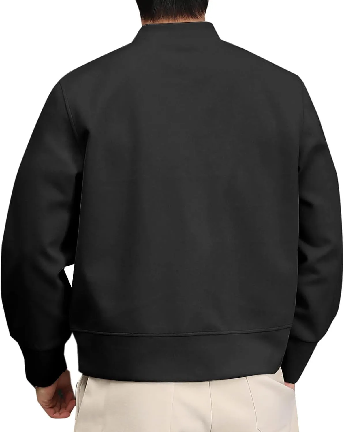 Xiaojmake Fleece Sweatshirt for Men Button Down Lightweight Spring Fall Long Sleeve Active Jackets Cotton Cardigan Sweater