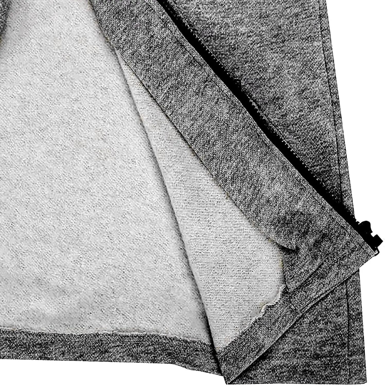 XIAXOGOOL Hoodies For Men,Men's Casual Full Zipper Long-Sleeved Hooded Sweatshirt With Pockets Jogging Gym Training Hoodie