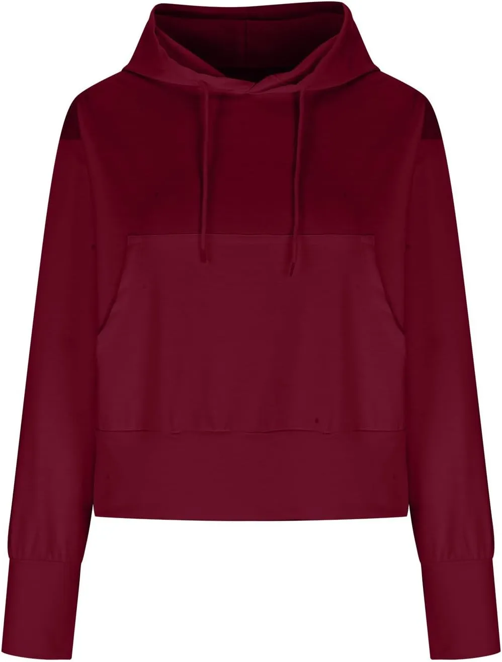Y2k Sweatshirts for Women,Cropped Pullover Hoodies for Teen Girl,Casual Long Sleeve Hooded Sweatshirt with Pocket