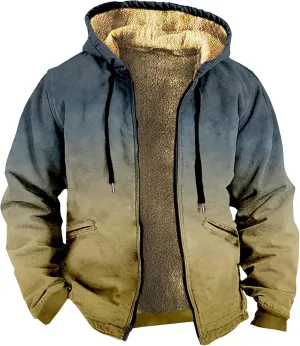 Ymosrh Men's Full Zip Hoodies Lightweight Up Hoodie Pullover Sweatshirts Casual Jacket Coat Hoodies Up, M-7XL
