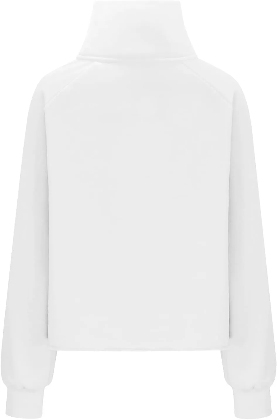 YRAETENM Sweatshirt for Women Oversized Cropped Half Zip Fleece Pullover Comfy Long Sleeve Athletic Fall Tops with Thumb Hole