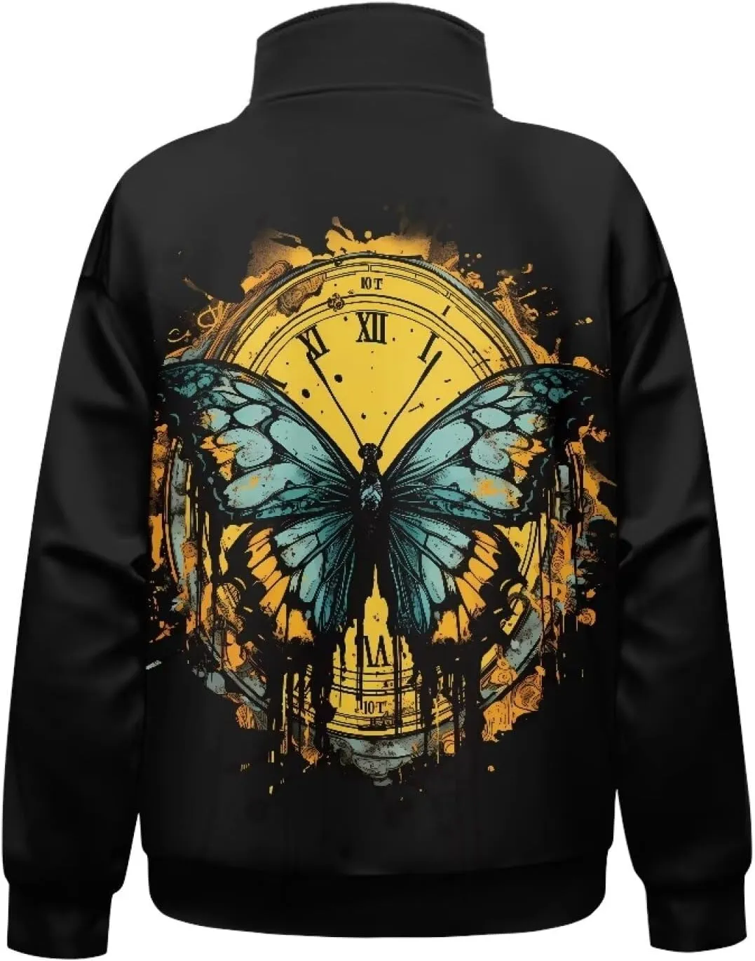 Ystardream Oversized Quarter Zip Sweatshirt Women Half Zip Hoodies Loose Fit